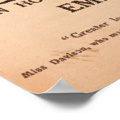 Poster La Suffragette, Emily Davison, Vintage (Coin)