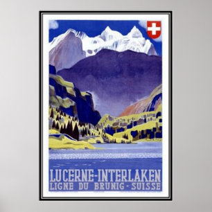 Poster La Suisse vintage -