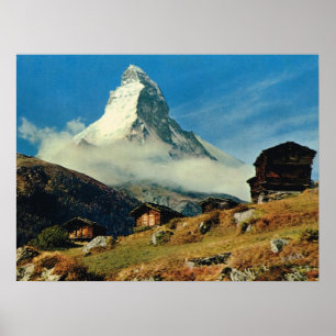 Poster La Suisse vintage, Matterhorn, Zermatt