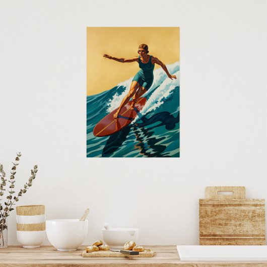 Poster LA SURFEUSE (Le Surfer) (Cuisine)