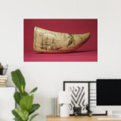 Poster La Susan sur la côte du Scrimshaw japonais (Bureau à domicile)