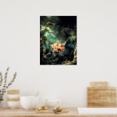 Poster La Swing - Rococo Vintage Art de Fragonard (Cuisine)