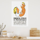Poster La syphilis congénitale est évitable (Cuisine)