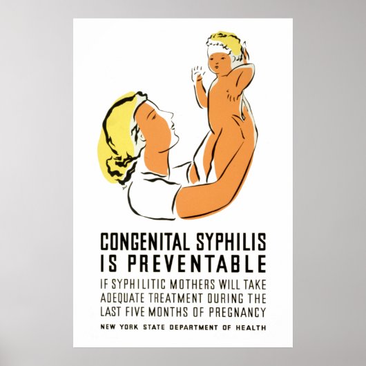 Poster La syphilis congénitale est évitable (Devant)