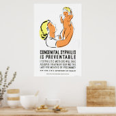 Poster La syphilis est évitable 1939 WPA (Cuisine)