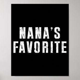 Poster La T préférée de Nana Drôle Grand-mère Grand-paren