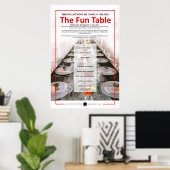 Poster La Table Amusante (Bureau à domicile)