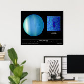 Poster La tache noire sur l'Uranus de la planète de Hubbl (Bureau à domicile)
