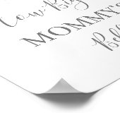 Poster La taille du ventre de maman (Coin)