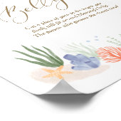 Poster La taille du ventre de maman sous le Baby shower m (Coin)