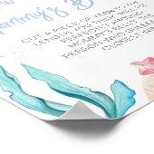 Poster La taille du ventre de maman sous le Baby shower m (Coin)