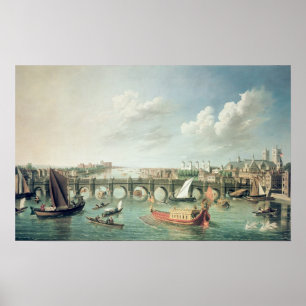 Poster La Tamise au-dessous du pont de Westminster