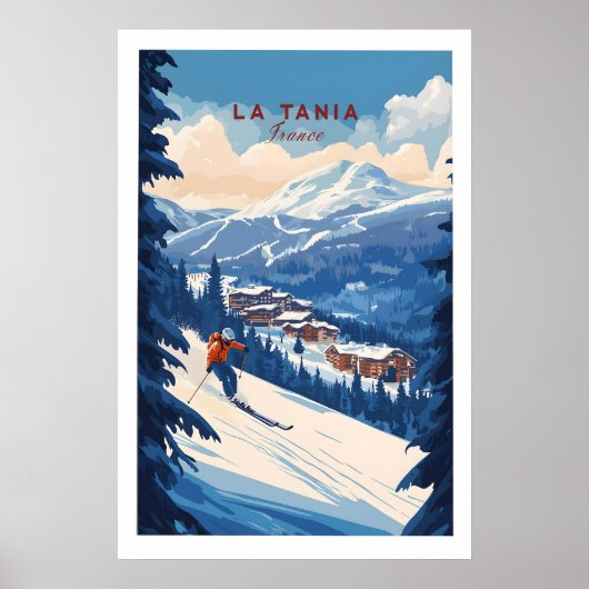 Poster La Tania Ski Print 1 (Devant)
