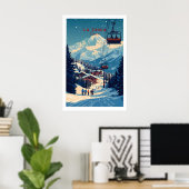 Poster La Tania Wall Art Ski Print 1 (Bureau à domicile)
