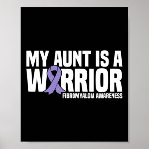Poster La Tante Est Un Guerrier Fibromyalgie Sensibilisat