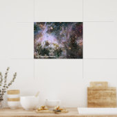 Poster La Tarantula Nebula - Cadre 4 Avec Titre (Cuisine)