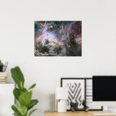 Poster La Tarantula Nebula - Cadre 4 Avec Titre (Bureau à domicile)