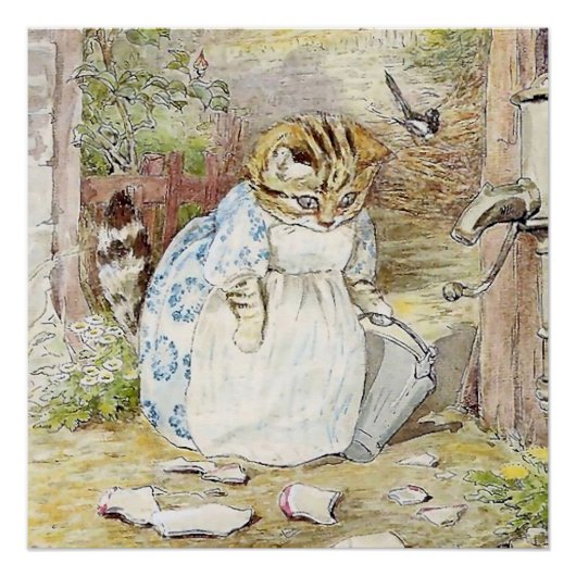 Poster La tarte et le Patty Pan par Beatrix Potter (Devant)