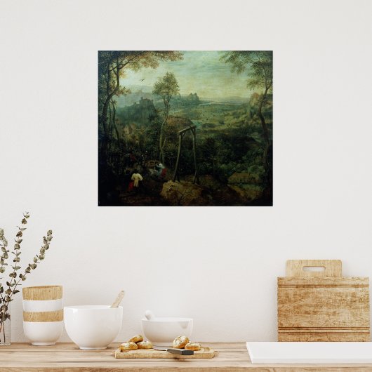 Poster La tarte sur la potence, 1568 (Cuisine)