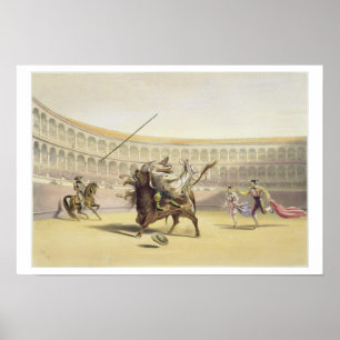 Poster La Taupe Traversant le Picador et le Cheval, 1865 