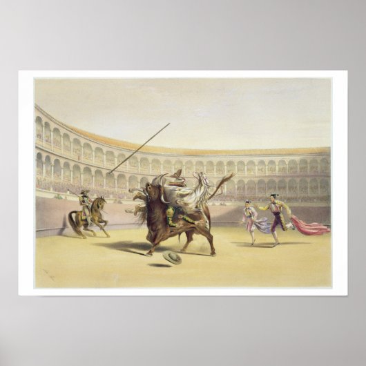 Poster La Taupe Traversant le Picador et le Cheval, 1865  (Devant)