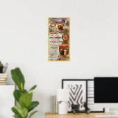 Poster La tauromachie ~ Deux grandes courses de taureaux  (Bureau à domicile)