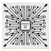 Poster La technologie est ma muse (Devant)
