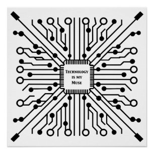 Poster La technologie est ma muse