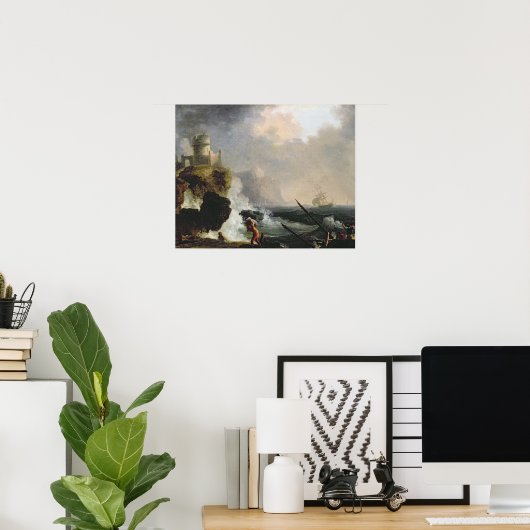 Poster La tempête (Bureau à domicile)