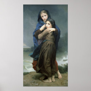 Poster La tempête (L'Orage) par Bouguereau