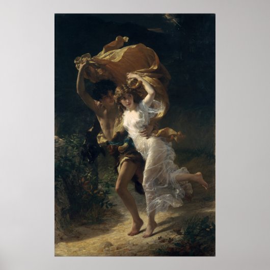 Poster La tempête - Pierre-Auguste Cot (Devant)