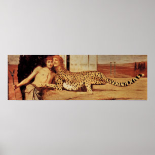 Poster La tendresse du sphinx par Fernand Khnopff