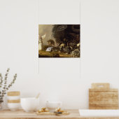 Poster La tentation de St. Anthony (panneau) (Cuisine)