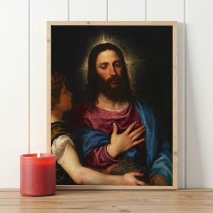 Poster La tentation du Christ, Titien, Religieux
