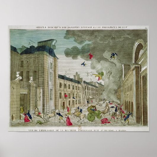 Poster La tentative d'assassinat de Napoléon Bonaparte (Devant)