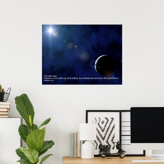 Poster La Terre (Bureau à domicile)