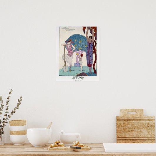 Poster La Terre, 1925 (litho couleur) (Cuisine)