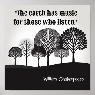 Poster La terre a de la musique William Shakespeare