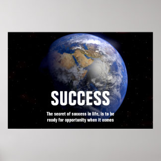 Poster La Terre à partir de l'espace Citation de succès I