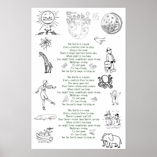 Poster La Terre continue de tourner. (Devant)