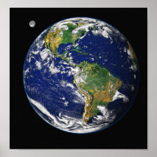 Poster La terre de l'espace
