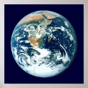 Poster La terre de planète