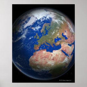 Poster La terre de planète