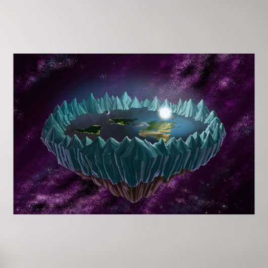 Poster La Terre plate (Devant)