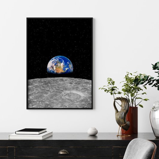Poster La Terre se lève sur la Lune