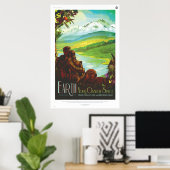 Poster La Terre, votre oasis dans l'espace (Bureau à domicile)