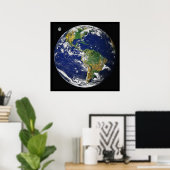 Poster La Terre, Vu De L'Espace, En Avril 2000 (Bureau à domicile)