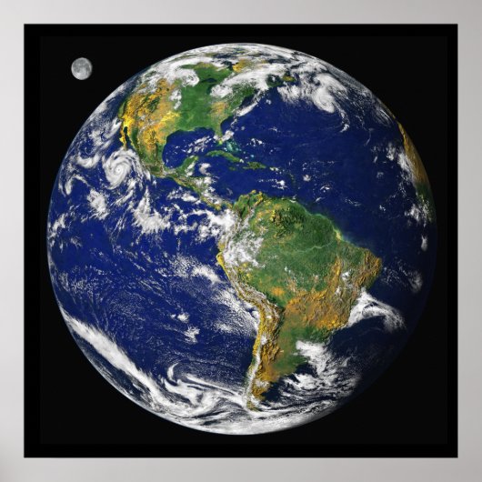 Poster La Terre, Vu De L'Espace, En Avril 2000 (Devant)