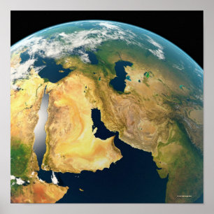 Poster La terre vue de l'espace