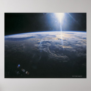 Poster La terre vue de l'espace